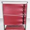 Mid-Century French Red Leather and Steel Chairs by Jean Prouvé for Tecta, 1980s, Set of 3, Image 14