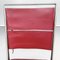 Mid-Century French Red Leather and Steel Chairs by Jean Prouvé for Tecta, 1980s, Set of 3, Image 13