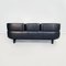 Italian Modern Black Leather Sofas and Bull Armchair by Gianfranco Frattini for Cassina, 1980s, Set of 3, Image 5
