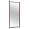 Mid-Century Modern Italian Solid Teak & Steel Wall Mirror from Stildomus, 1960s 1