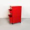 Cajonera modular 4602 italiana moderna de plástico rojo de Fussell Kartell, 1970. Juego de 2, Imagen 5