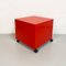 Modulare italienische moderne rote Kunststoff Kommode 4602 von Fussell Kartell, 1970, 2er Set 11