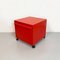 Cajonera modular 4602 italiana moderna de plástico rojo de Fussell Kartell, 1970. Juego de 2, Imagen 8