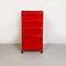 Cajonera modular 4602 italiana moderna de plástico rojo de Fussell Kartell, 1970. Juego de 2, Imagen 3