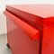 Italian Modern Red Plastic Modular 4602 Chest of Drawers by Fussell Kartell, 1970, Set of 2 13