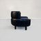 Italian Modern Black Leather & Wood Bull Lounge Chair by Gianfranco Frattini for Cassina, 1980s 3
