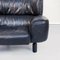 Italian Modern Black Leather & Wood Bull Lounge Chair by Gianfranco Frattini for Cassina, 1980s 7