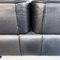 Italian Modern Black Leather & Wood 3-Seater Bull Sofa by Gianfranco Frattini for Cassina, 1980s 18