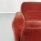 Modulares italienisches Mid-Century Modern Sofa aus rotem Samt, 1970er, 6er Set 14
