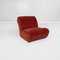 Mid-Century Italian Modern Modular Sofa in Red Velvet, 1970s, Set of 6 9
