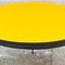 Mid-Century Modern Italian Round Yellow Laminate & Black Metal Bar Table, 1950s 8