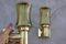 Mid-Century Wall Lamps in Brass & Yellow Glass Lighting, Set of 2 3