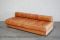 Vintage Swiss Cognac / Brandy DS-80 Leather Double Daybed from de Sede, 1970s 10