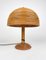 Bamboo, Rattan and Brass Mushroom Table Lamp, Italy, 1960s, Image 7