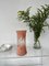 Pfirsichfarbene Vase aus Milchglas, 1960er 4