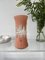 Peach Frosted Glass Vase, 1960s 3