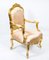 Louis XV Style French Gilded Armchairs, 20th Century, Set of 2 3