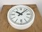 Industrial White Soviet Bakelite Factory Wall Clock from Strela, 1980s 13