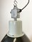 Lámpara colgante industrial grande esmaltada de Elektrosvit, años 60, Imagen 7