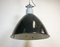 Lámpara colgante industrial grande esmaltada de Elektrosvit, años 60, Imagen 9