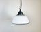 Industrial White Enamel and Cast Iron Pendant Light, 1960s 2