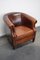 Vintage Dutch Club Chair in Cognac Colored Leather 3