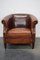 Vintage Dutch Club Chair in Cognac Colored Leather 1