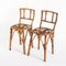 Schilfrohr Stühle, Frankreich, 1960er, 2er Set 2