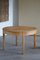 Mid-Century Danish Round Dining Table in Solid Oak with 2 Extensions, 1960s, Image 9