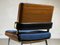 Französische Esszimmerstühle aus Holz, Simili-Leder & Stoff, Alain Richard zugeschrieben, 1950, 6 . Set 9