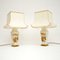 Lampes de Bureau Antiques en Porcelaine, Set de 2 2