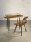 Französischer Schreibtisch & Stuhl aus Bambus, 1950, 2er Set 2