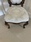 Chaise d'Appoint Victorienne Antique en Noyer Sculpté 6