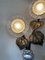 Lampada da parete a forma di girasole in bronzo e cristallo, anni '50, Immagine 17