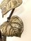 Lampada da parete a forma di girasole in bronzo e cristallo, anni '50, Immagine 8
