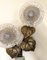 Lampada da parete a forma di girasole in bronzo e cristallo, anni '50, Immagine 7