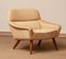 Danish Lounge Chair in Wool and Oak by Leif Hansen for Kronen, 1960s 1