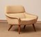 Danish Lounge Chair in Wool and Oak by Leif Hansen for Kronen, 1960s, Image 1