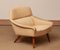 Danish Lounge Chair in Wool and Oak by Leif Hansen for Kronen, 1960s 10