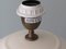 Table Lamp in Creamy Ceramic with a New Custom Lampshade from Kostka, Image 8