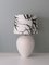 Table Lamp in Creamy Ceramic with a New Custom Lampshade from Kostka 1