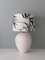 Table Lamp in Creamy Ceramic with a New Custom Lampshade from Kostka, Image 1