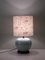 Celadon Colored Crackle Ceramic Table Lamp with New Custom Lampshade, Image 3