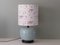 Celadon Colored Crackle Ceramic Table Lamp with New Custom Lampshade, Image 1