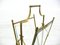 Vintage Gold Brass Magazine Rack, 1970s, Image 10