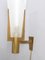 Brass and Satin Glass Model 2021 Conical Wall Sconce from Stilnovo, Italy 7