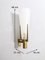 Brass and Satin Glass Model 2021 Conical Wall Sconce from Stilnovo, Italy 9