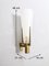 Brass and Satin Glass Model 2021 Conical Wall Sconce from Stilnovo, Italy, Image 9