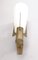 Brass and Satin Glass Model 2021 Conical Wall Sconce from Stilnovo, Italy 6