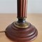 Vintage Green & Brown Wooden Table Lamps, 1950s, Set of 2 8